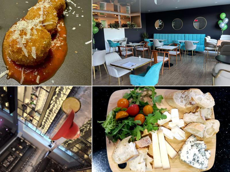 Bar bistro au comptoir du lac