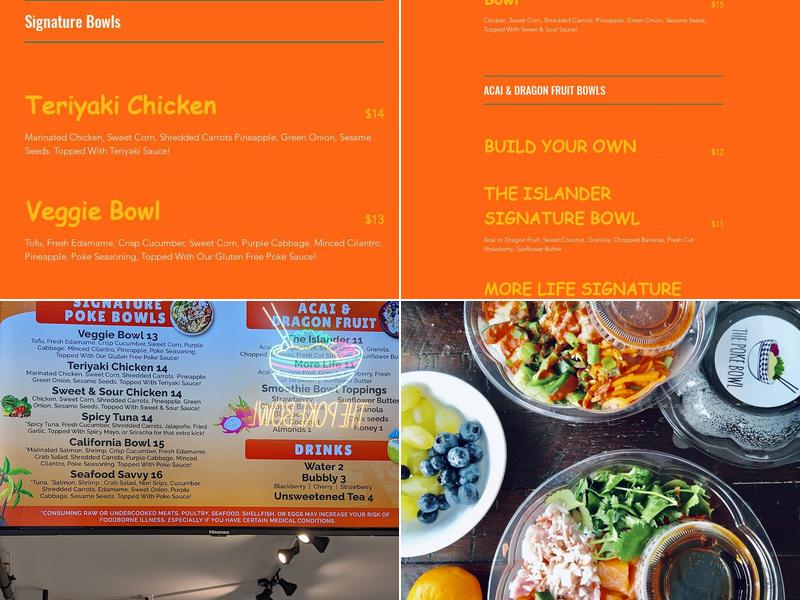 The Poke Bowl Menu
