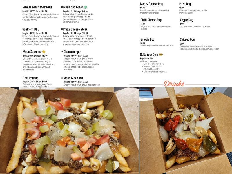 Mean Poutine Menu