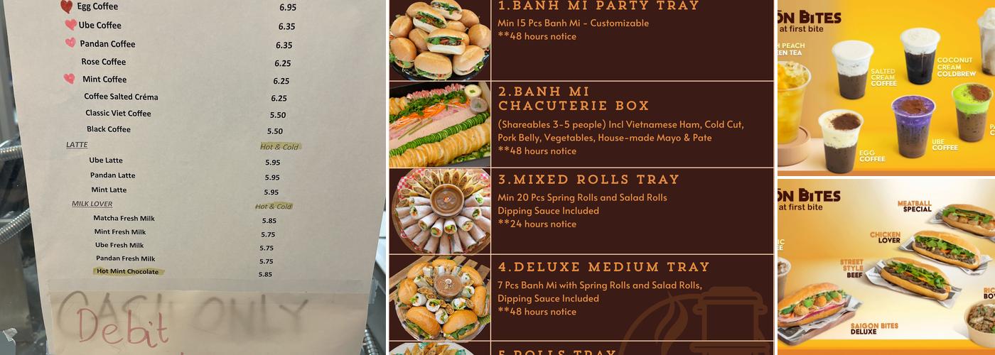 Saigon Bites Menu