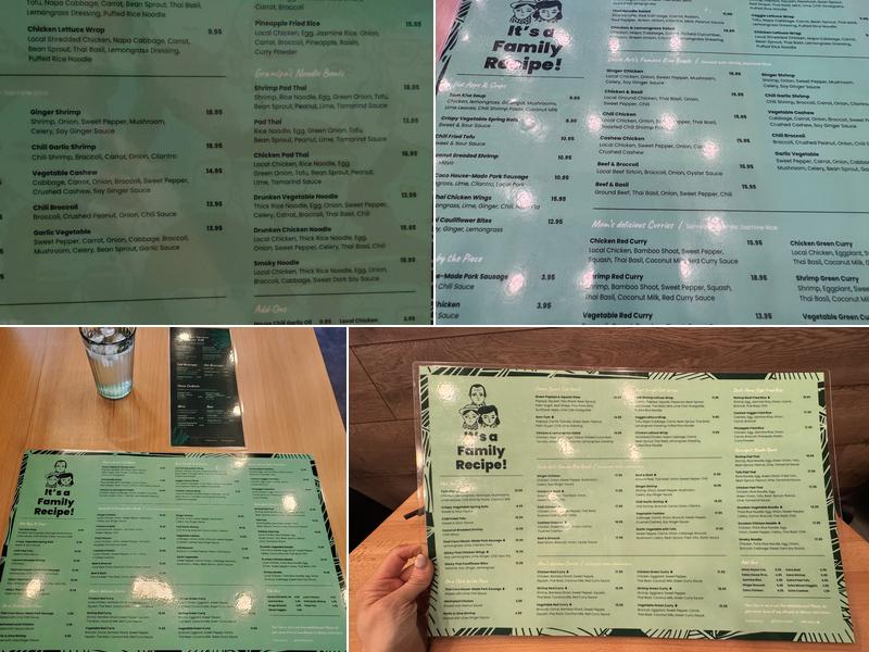 Thai Coco Menu