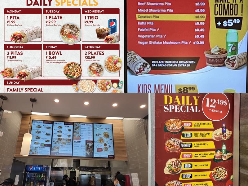 Restaurant Boustan Menu