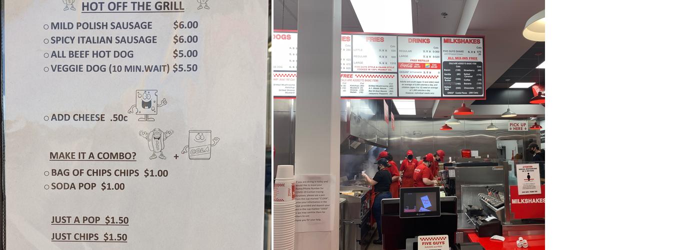 Hot Off The Grill Menu