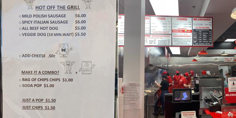 Hot Off The Grill Menu