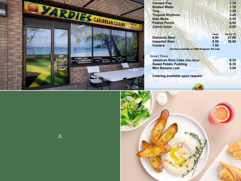 Yardies Menu