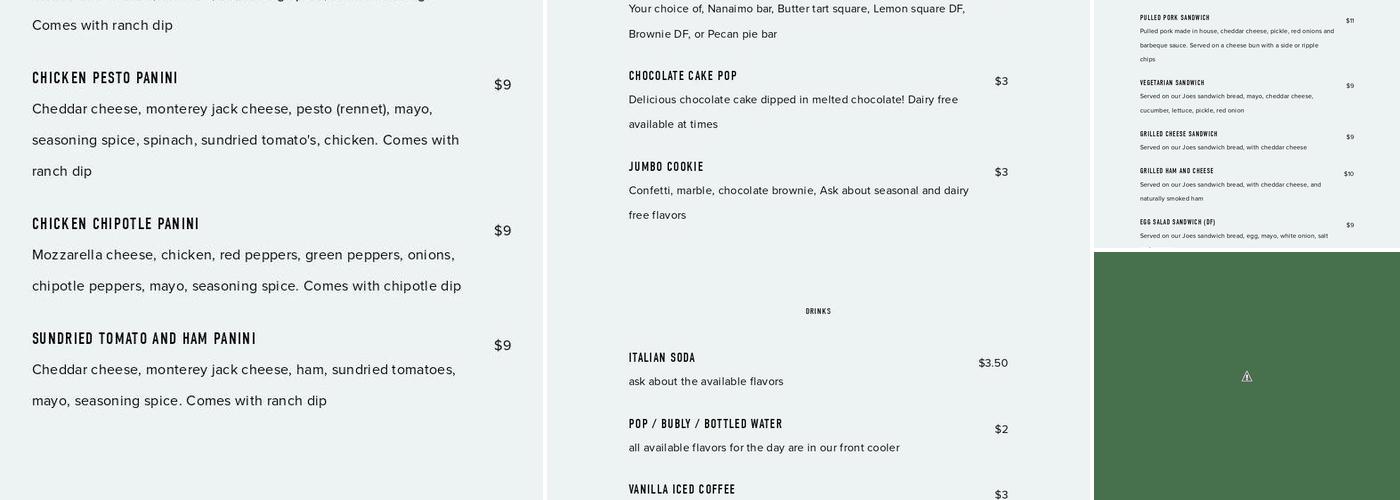 Totally Gluten Free Bakery Menu