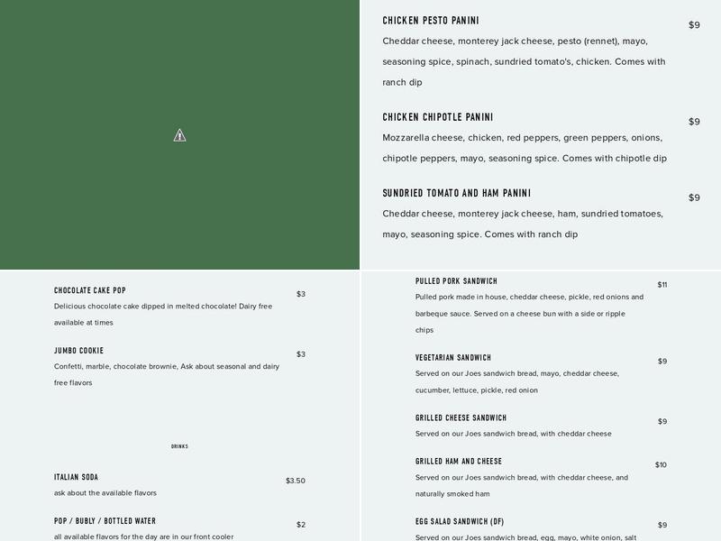 Totally Gluten Free Bakery Menu