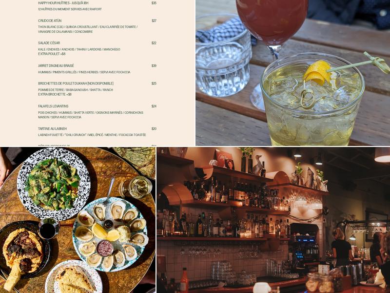 Bar Pamplemousse Menu