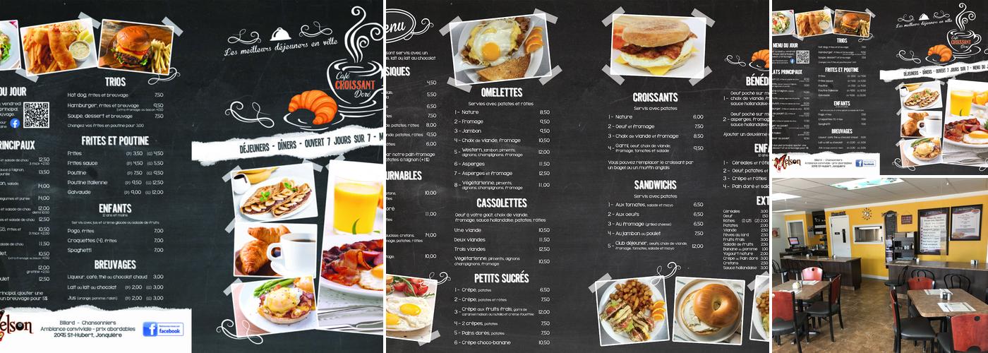 Café Croissant Dore Menu