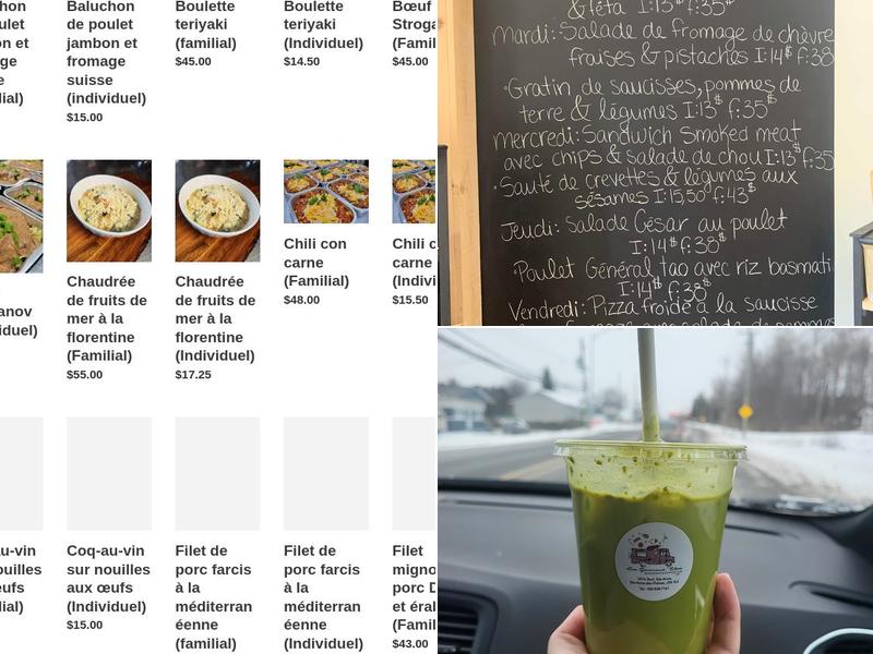 Les Gourmand'Elles Menu