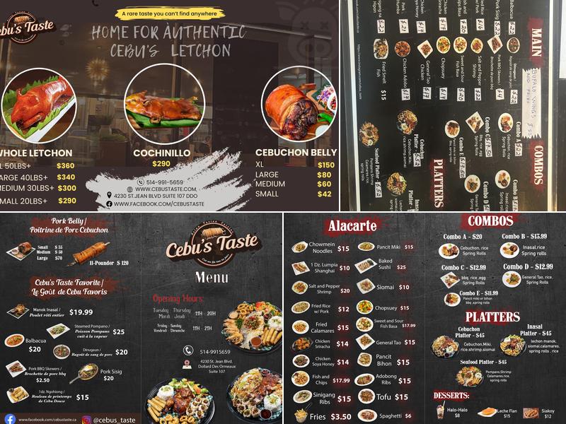 Cebu's Taste Menu