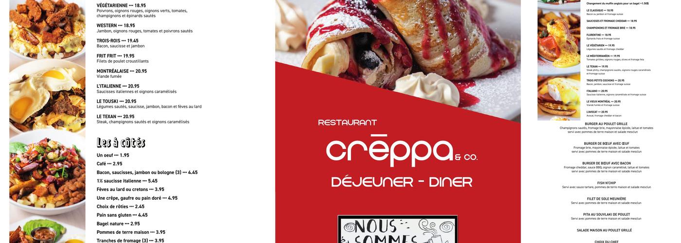 Creppa & co Menu