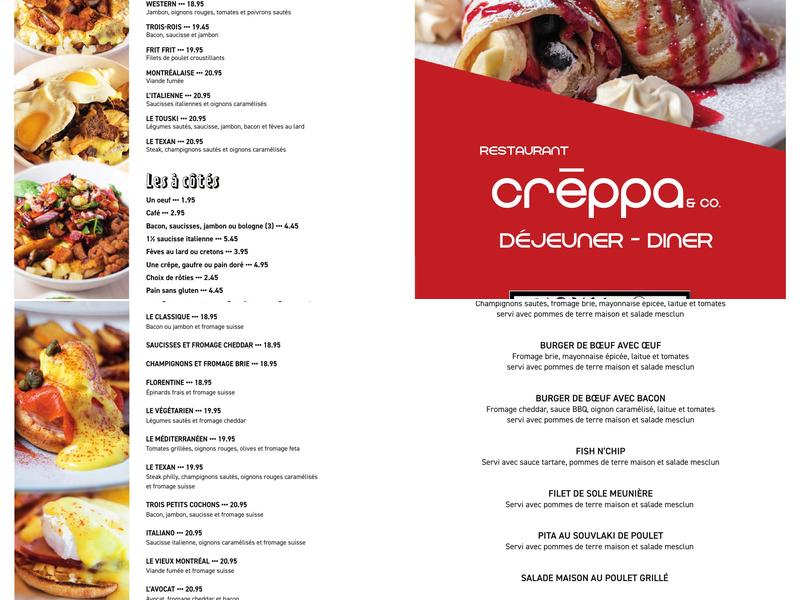 Creppa & co Menu