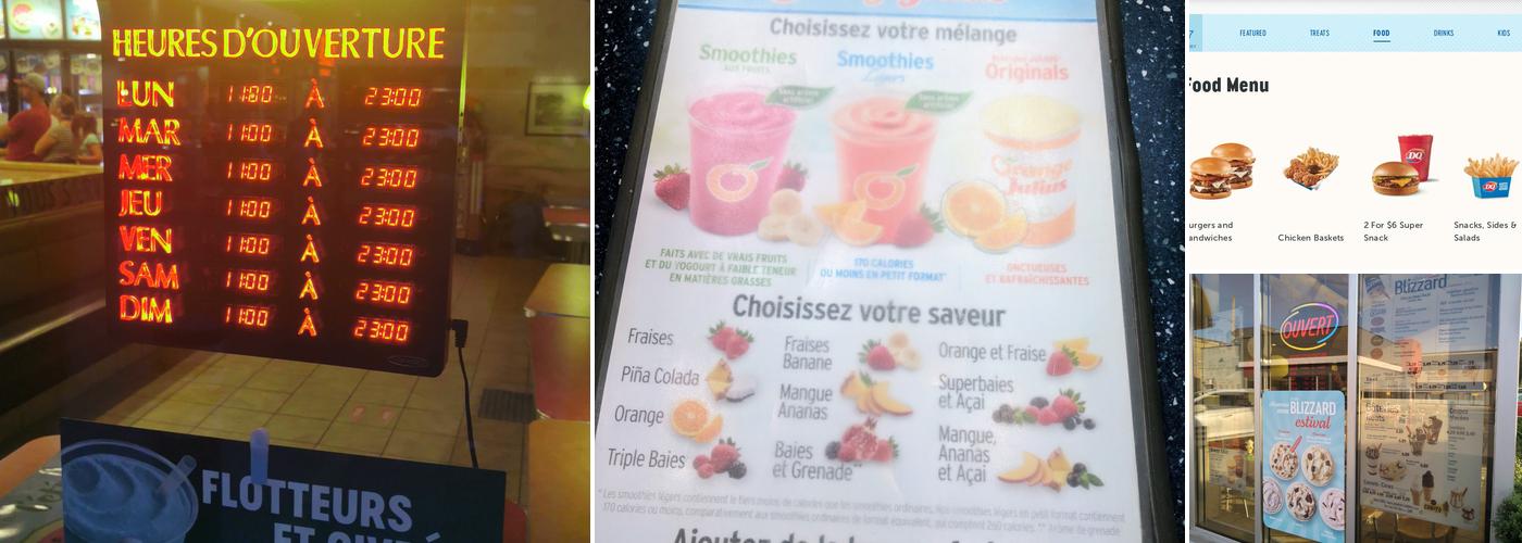 Dairy Queen Menu