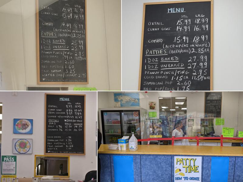 Patty Time Menu