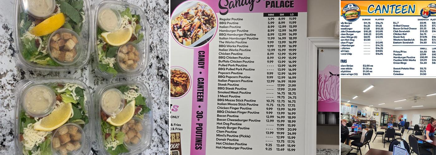 Sandy's Place Menu