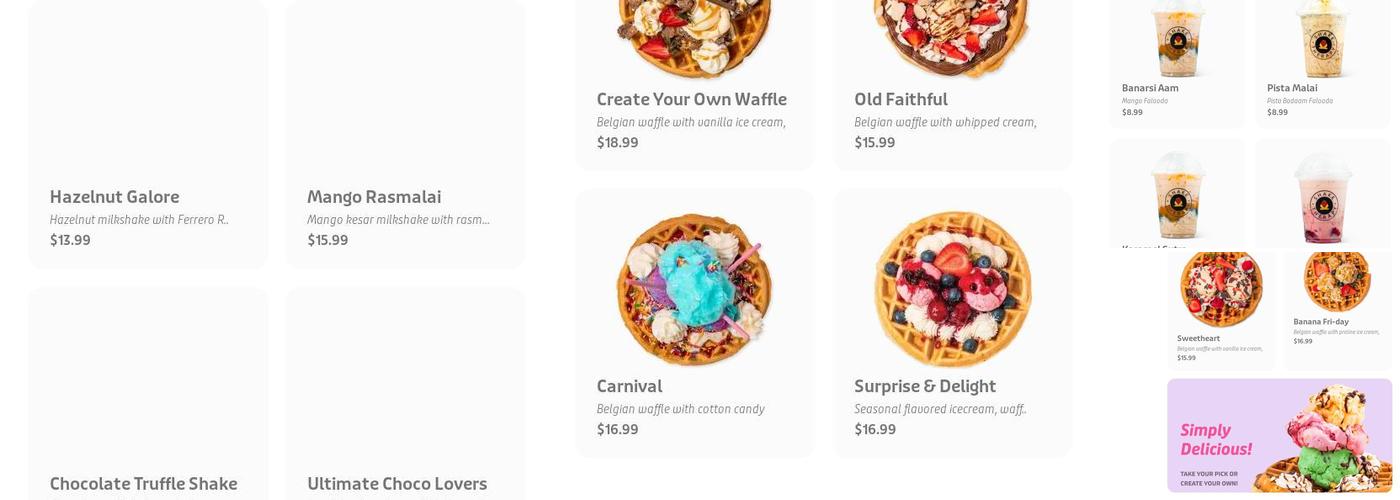 Shake Therapy Komoka Menu