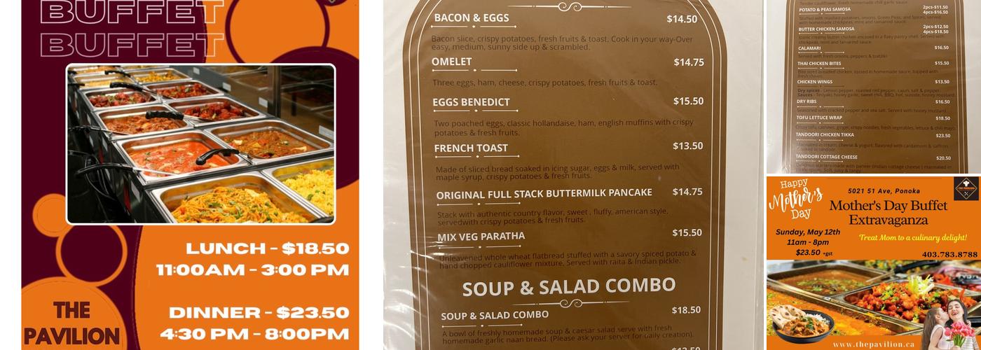 The Pavilion Menu