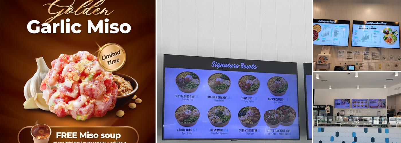 Steve's Poké Bar Menu