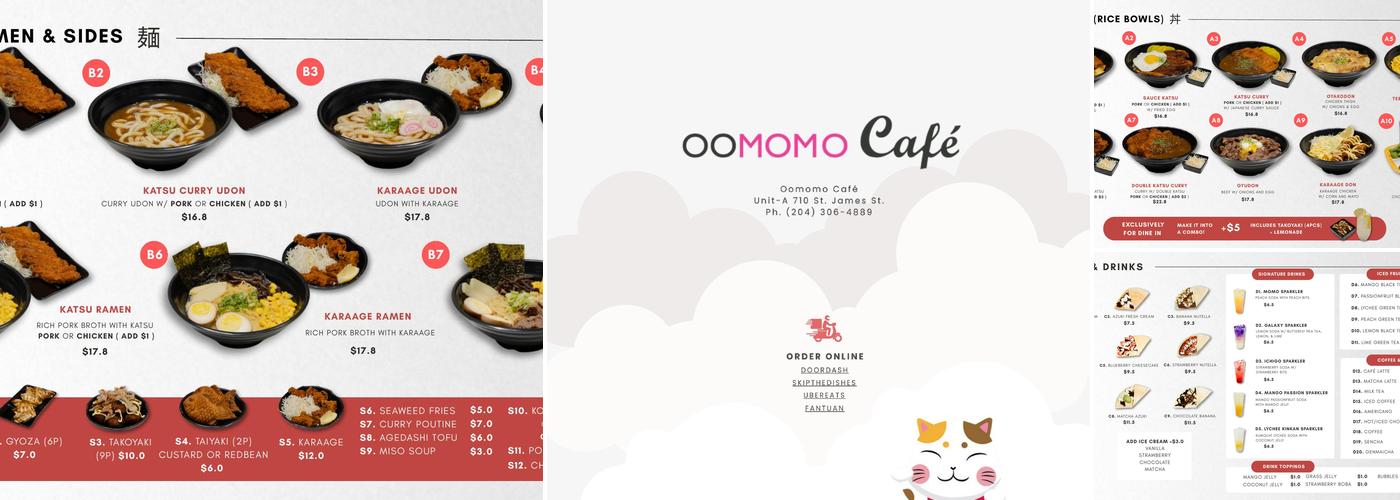Oomomo St. James Menu