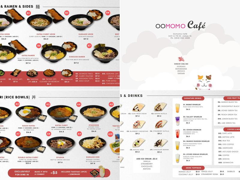 Oomomo St. James Menu