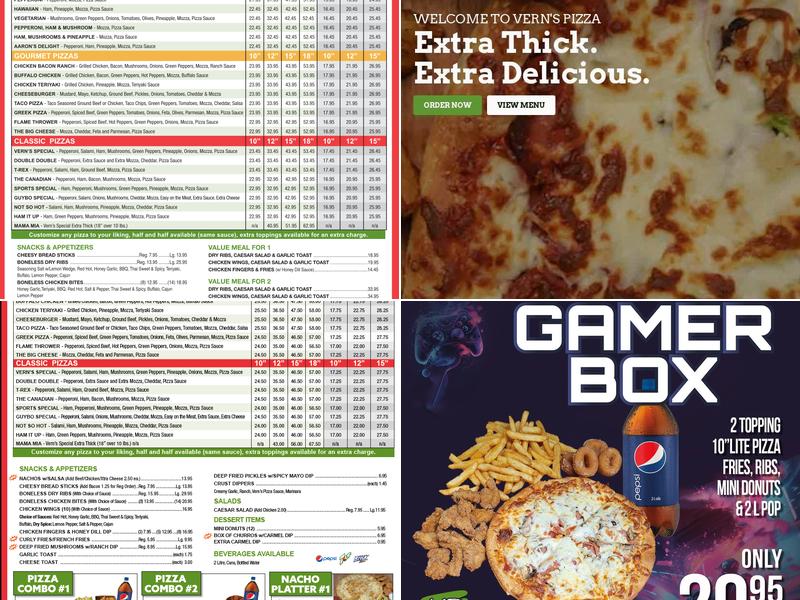 Vern's Pizza - St Anne Winnipeg Menu