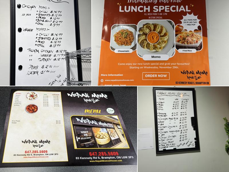 Nepali Momo House Menu