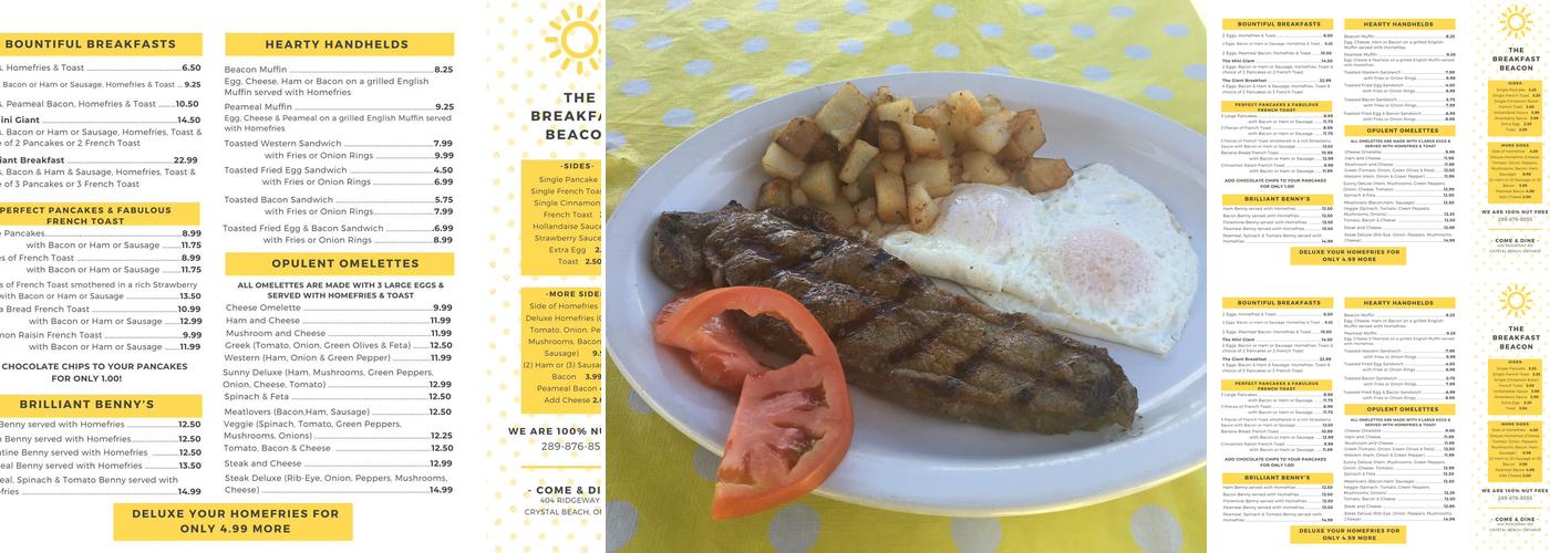 The Breakfast Beacon Menu