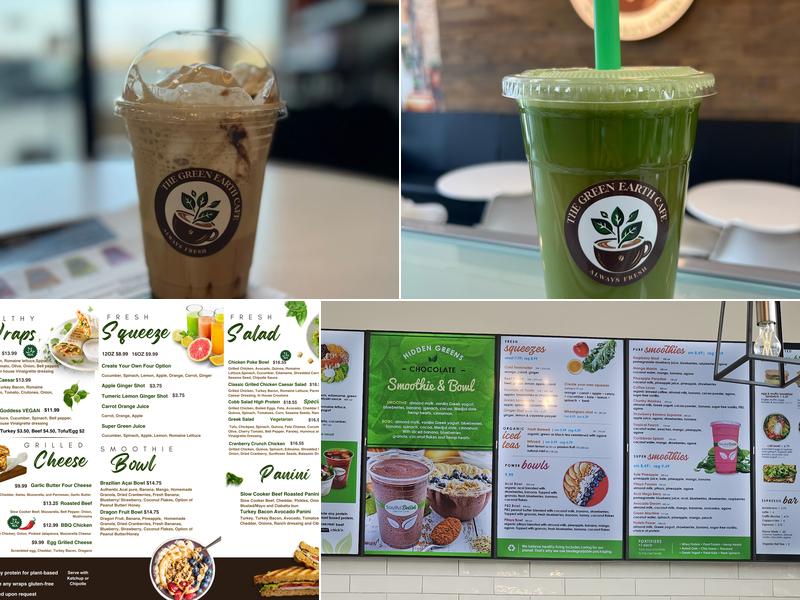 The Green Earth Cafe London Menu