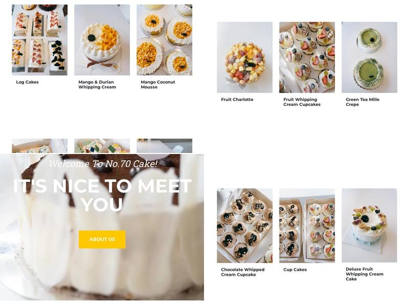 No70cake Menu