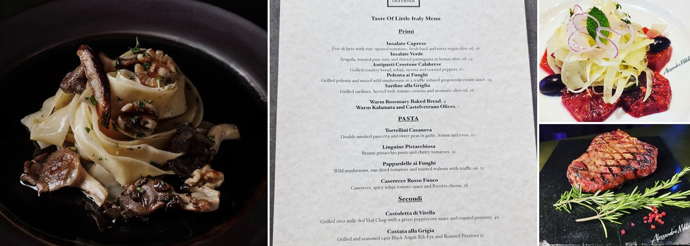 Zitto Zitto Taverna Menu