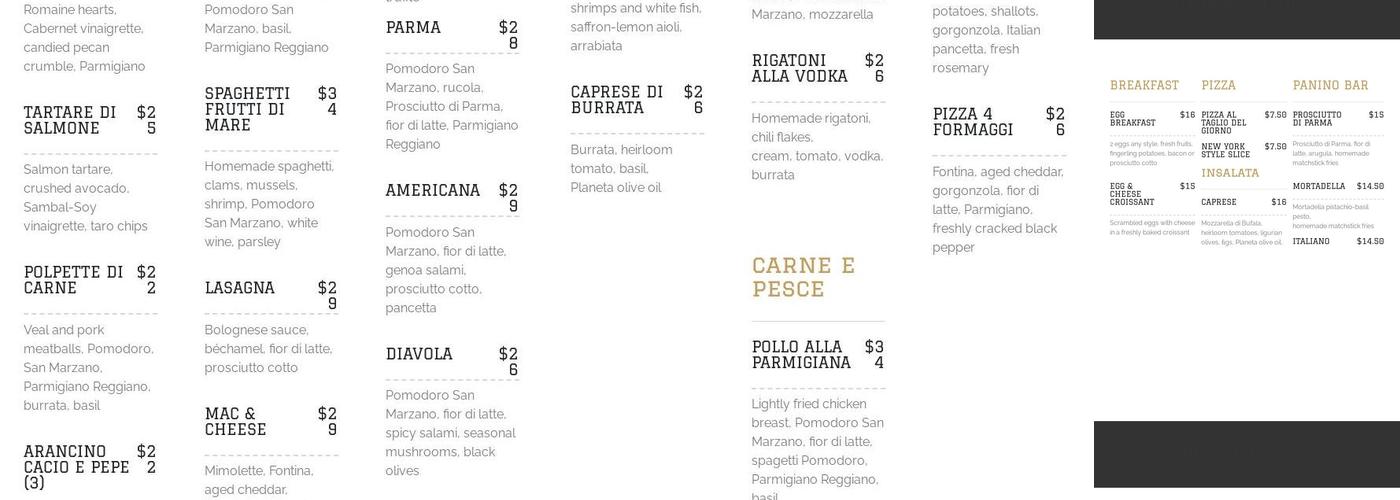 Moretti Caffe @Home Societe Menu