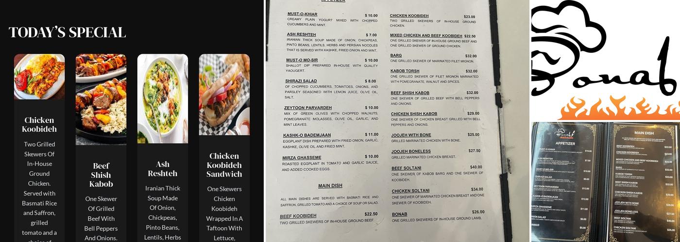 Bonab Kabob Menu