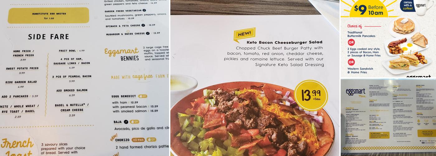 Eggsmart Menu