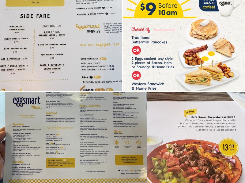 Eggsmart Menu
