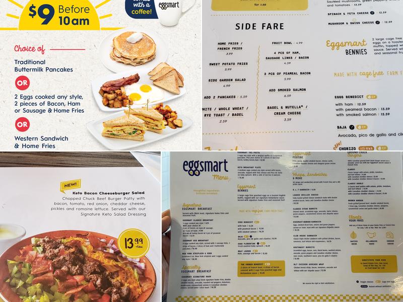 Eggsmart Menu