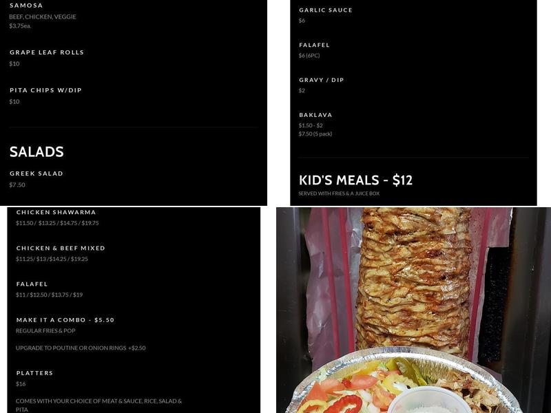 Donair Grill Menu