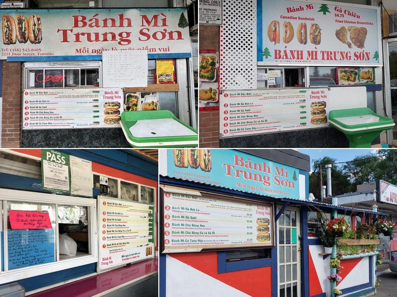 Banh Mi Trung Son Menu