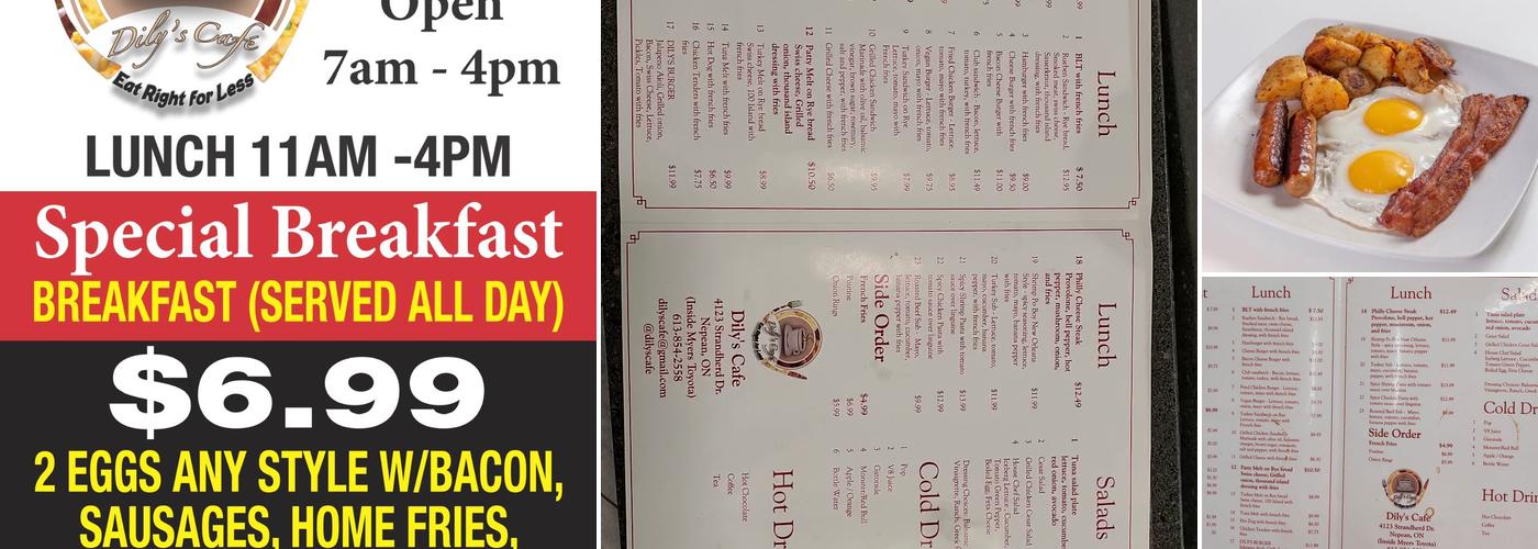 Dily's Café Menu