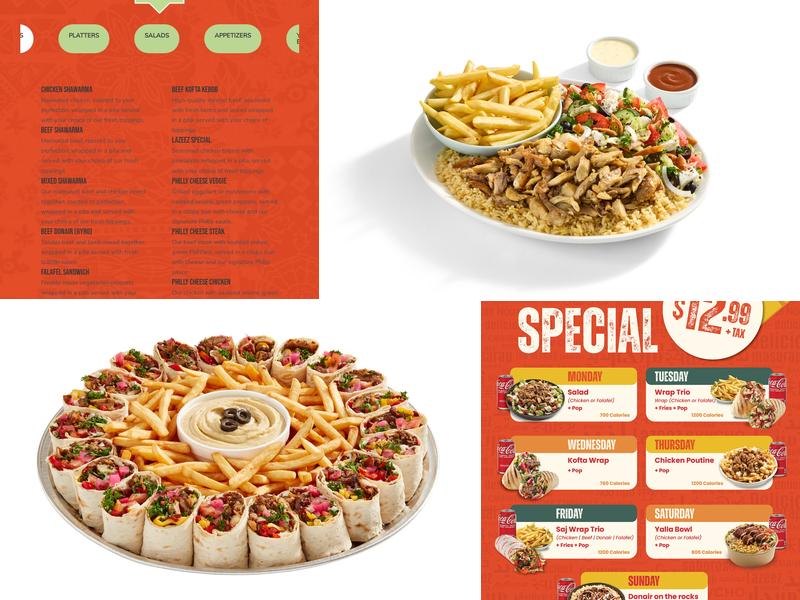 Lazeez Shawarma Menu