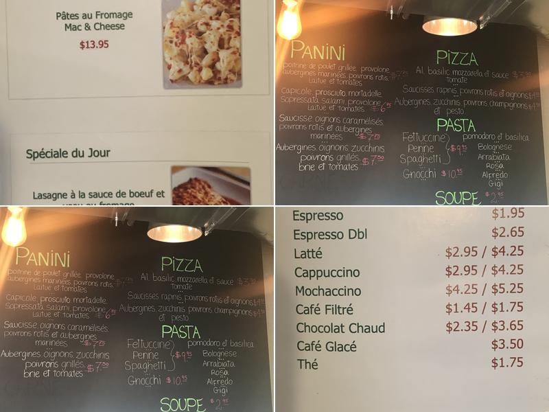 Brocca Menu