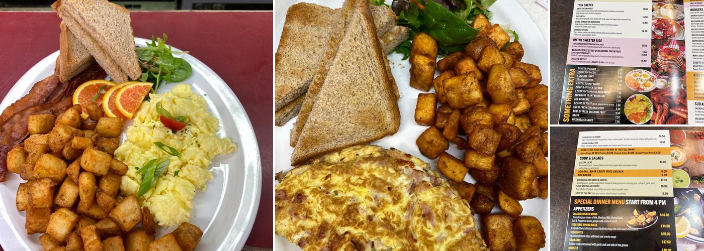 Brunch Glory Menu