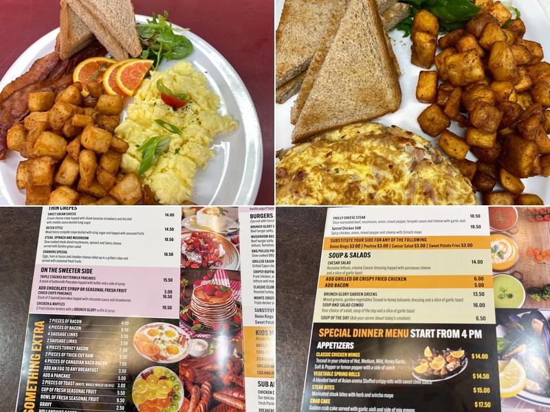 Brunch Glory Menu