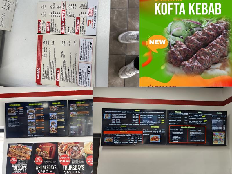 Yalla Middle Eastern Grill Menu