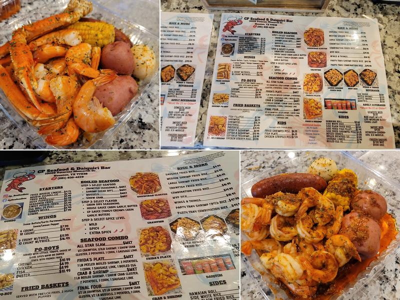 CP Seafood & Daiquiri Bar Menu