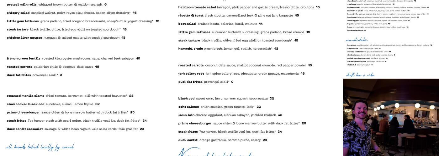 Estelle Menu