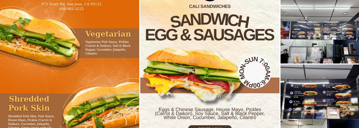 Cali Sandwiches Menu