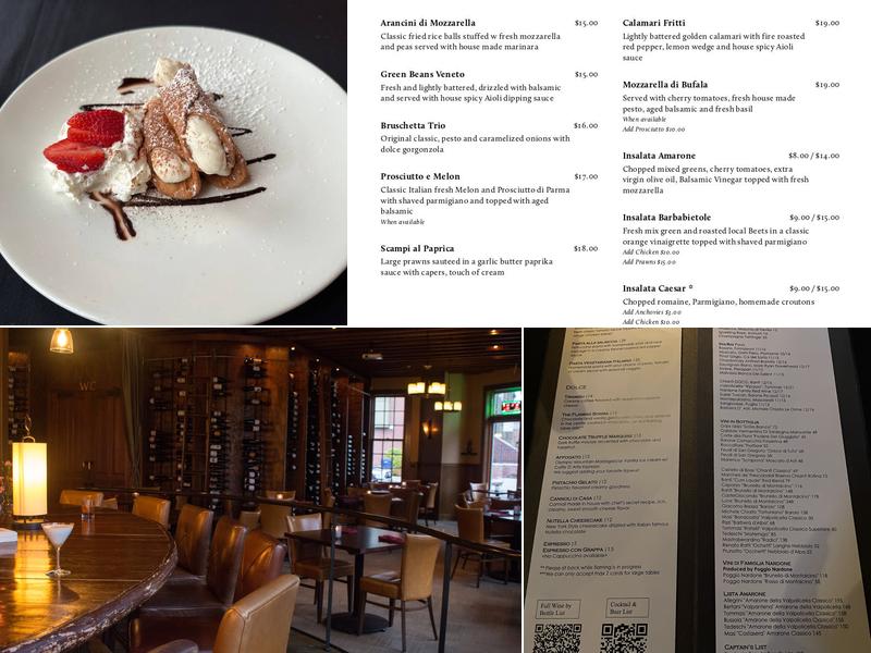 Amarone Ristorante and Bar Menu