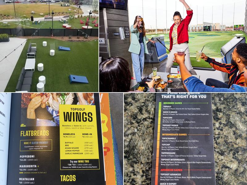 Topgolf Menu