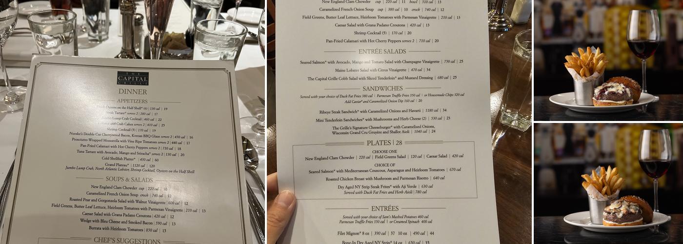 The Capital Grille Menu